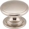 Jeffrey Alexander 1-1/4" Diameter Satin Nickel Durham Cabinet Knob 3980-SN - alternate 1